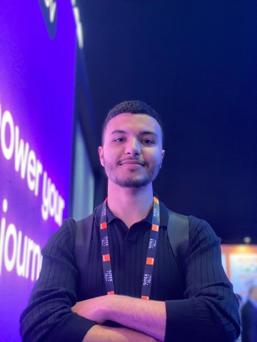 Ahmed at GITEX technology event